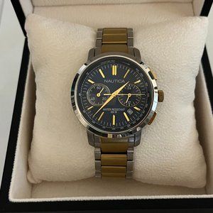 Nautica NCT 800 Chronograph Two-Tone (Gold & Silver) Men's Watch #N23604M